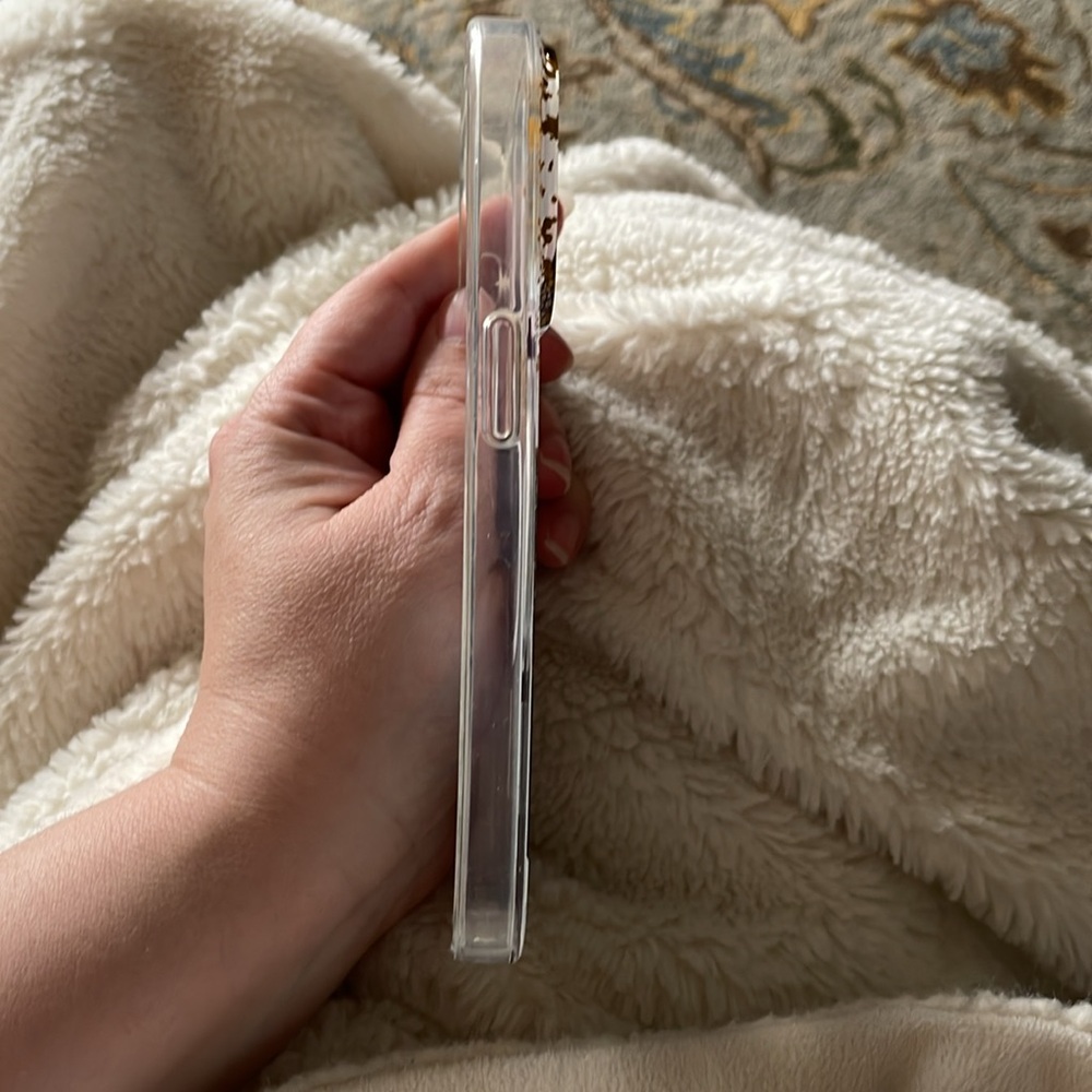 HEYDAY UEC Phone Case For iPhone 13 Clear Gold Black Abstract - Picture 4 of 7